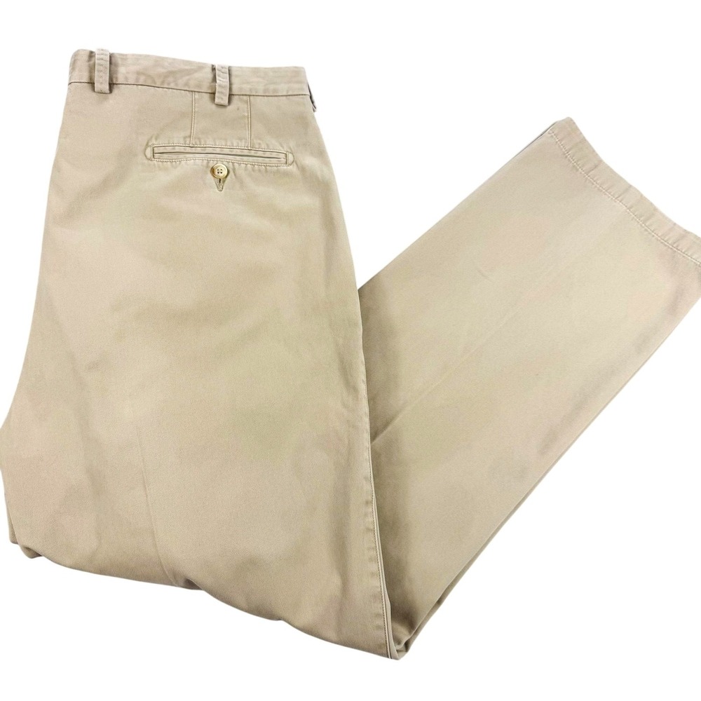 Peter Millar Pants Mens 40x32 Beige Pima Cotton Chino Classic Office‎ Casual